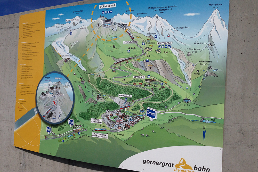 Passeio Em Zermatt Gornergrat Oferece Panor mica Dos Alpes Su os