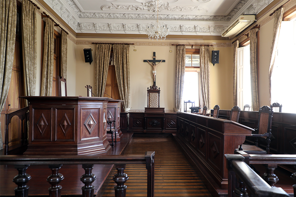 Sala do Tribunal do Júri no Palácio da Justiça
