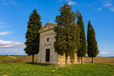 Cappella della Madonna di Vitaleta: joia solitária entre colinas da Toscana